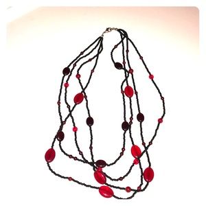 Black and Red Necklace